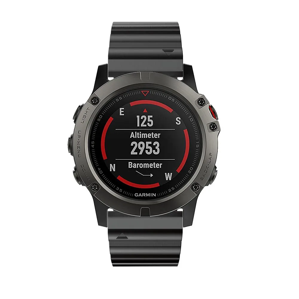 26 мм Нержавеющая сталь ремешок для смарт-часов Garmin Fenix 5X 5XPlus 6X3 3HR Смарт Браслет замена спортивный браслет Correa