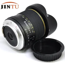 JINTU 8 мм MARK II F/3,5 супер широкоугольный объектив для камеры Canon EOS EF 80D 77D 70D 7D 6D T7i T7s T6i T6 T5i T5