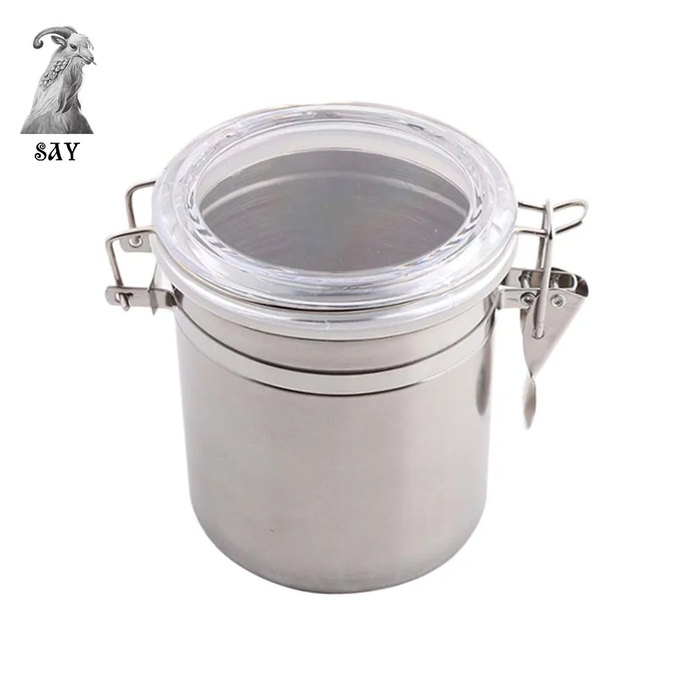 SY 1PC Stainless Steel Metal Sealed Cans Multi Use Vacuum Seal Tobacco Moisturizing Tank