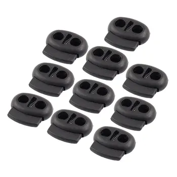 

UESH-10 Pcs Spring Stopper Double Holes Cordlocks for Luggage