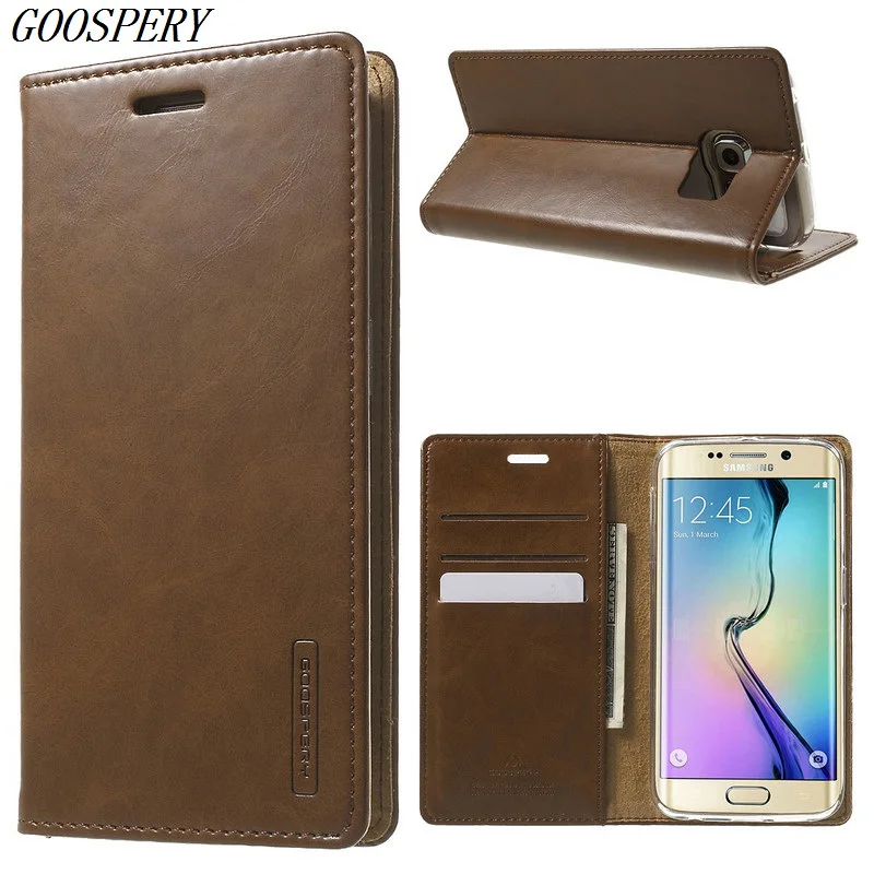 Mercury Goospery Blue Moon Флип PU кожаный чехол телефона для Samsung Galaxy S6 край G925 G925F G925FQ G925A G9250 5.1