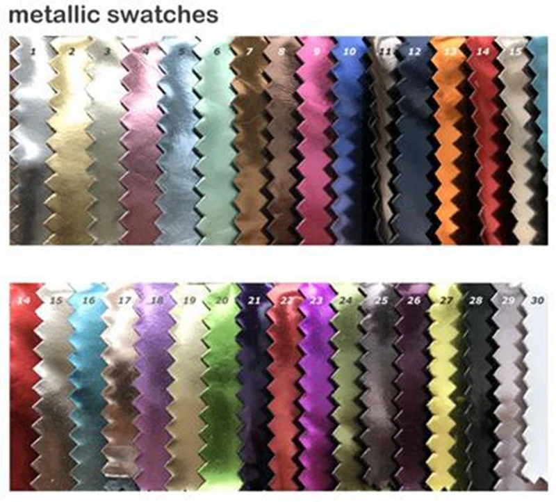 Metallic swatches