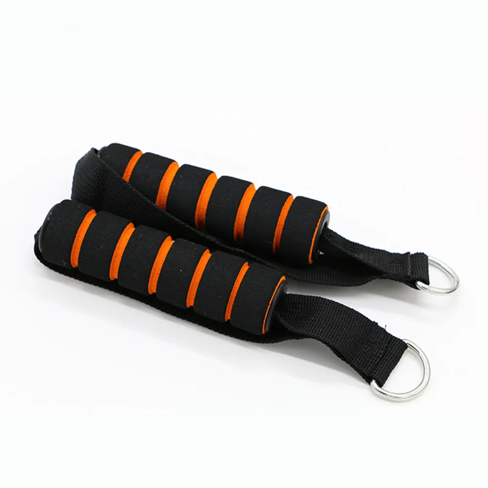Bigsweety D-Ring Fitness Resistance Elasticity Pull Rope Cable Bar Elastic String Foam Handle Fitness Equipment
