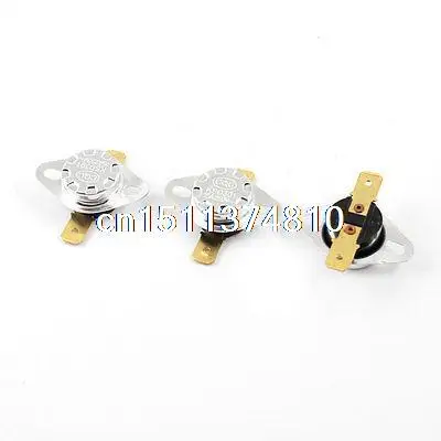 

3 Pcs KSD301 65C NC Temperature Controller Switch Thermostat AC 250V 15A