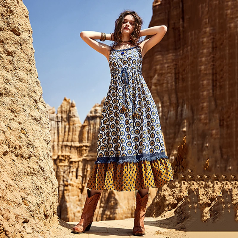 ARTKA 2018 Summer New Women Vintage Patchwork