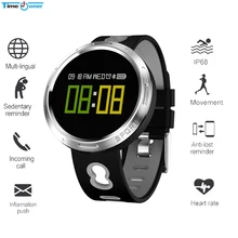Время владельца X9-VO Смарт-часы IP68 Водонепроницаемый сердечного ритма крови Давление кислорода вызова монитора сообщение Push напоминание смарт-браслет