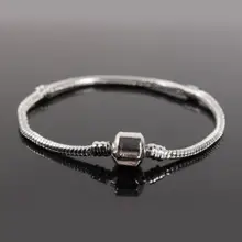 Винтажная, серебряная, медная змея браслеты-цепочки для европейских очаровательных бусин женские самодельные Украшения, Аксессуары Ручной Работы P1837