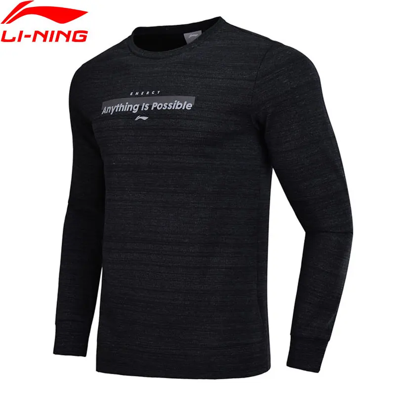 

Li-Ning Men's Knit Top Sweaters Regular Fit LiNing Comfort Sports Sweater Tops AWDN181 MWW1386