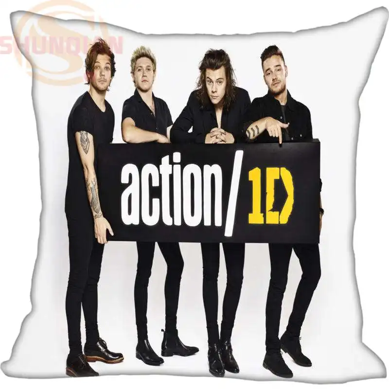 Пользовательские наволочки one direction площади молнии Наволочка или напечатать ваш