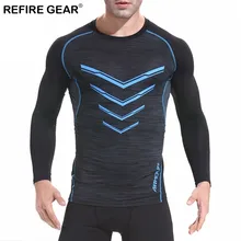 Refire gear Спортивная футболка с длинными рукавами для спорта на открытом воздухе Мужская осенняя одежда для скалолазания быстросохнущая дышащая облегающая футболка для спортзала с круглым вырезом