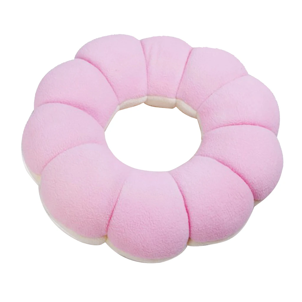 Flower Shaped Donuts Ring Lovely Seat Cushion Waist Cushion Pillow Nap Pillow Car Office Decor