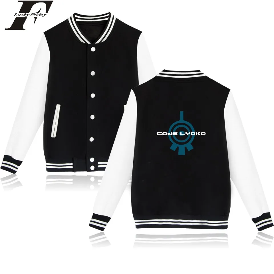 

Code Lyoko Baseball Jacket Men Hip Hop Stresswear Clothes And Lyoko Printing Mens Sweatshirt With Buttons