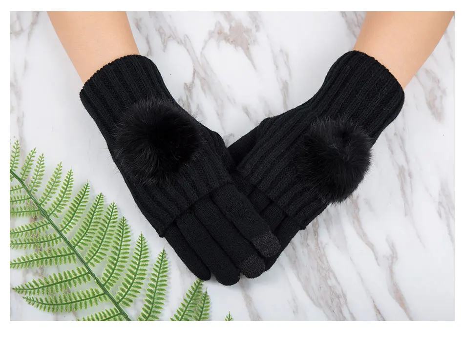 Evrfelan новые зимние перчатки женские перчатки с сенсорным экраном женские модные теплые перчатки на весь палец аксессуары для улицы