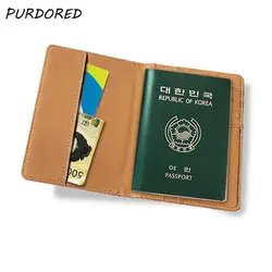PURDORED 1 шт Для мужчин карта мира обложки на загранпаспорт из искусственной кожи чехол для удостоверения личности Обложка для паспорта