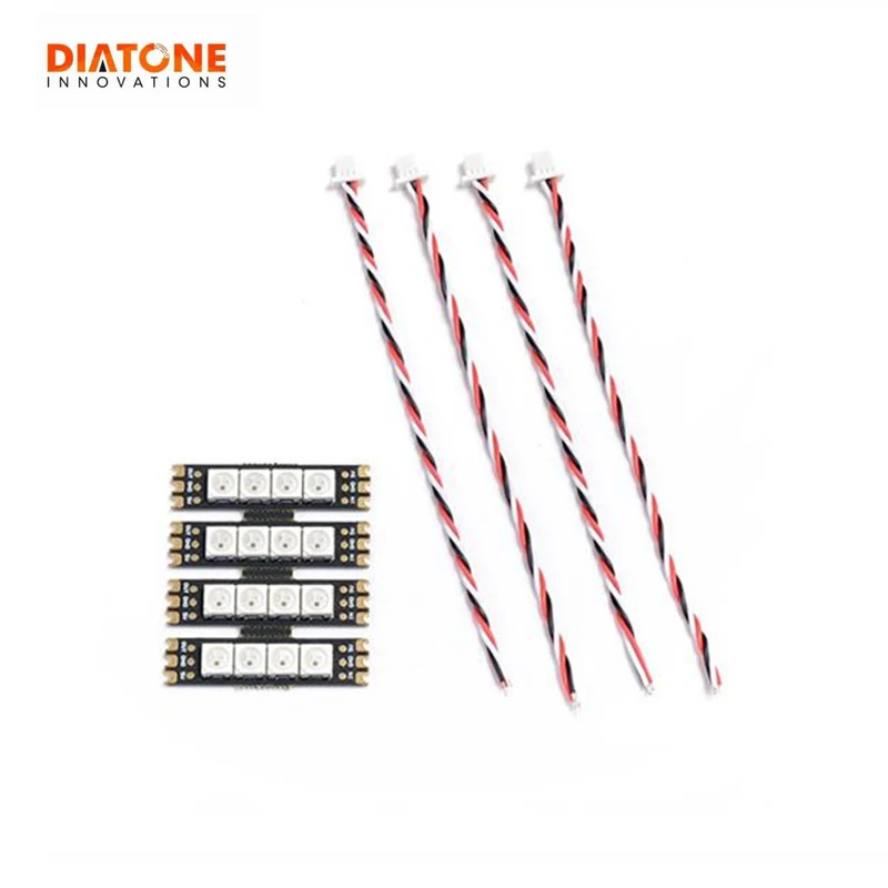 

In Stock 4 PCS Diatone SW401 MAMBA 5V Colorful Power LED Strip Light Board for Mamba F722S RC Drone FPV Racing DIY Accessories