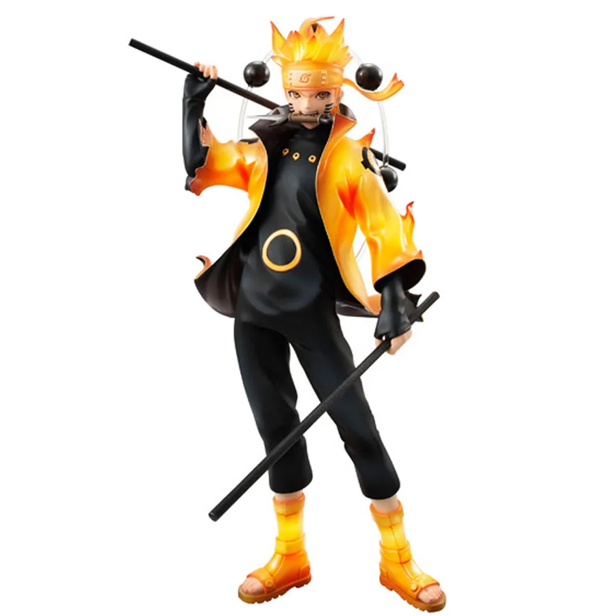 

2017 New Arrival Action figure Toy Naruto Uzumaki six immortal mode cartoon doll PVC 21cm japanese figurine Collection Model toy