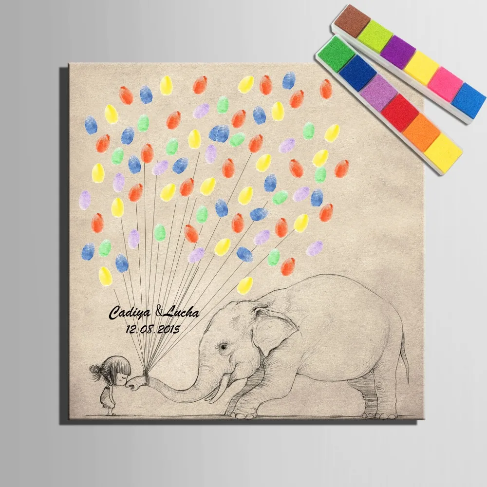 Personalized Fingerprint Wedding Guest Book Tree Alternatives Personalized Fingerprint Wedding Guest Book Tree Alternatives Diy Signature On Aliexpress Alibaba