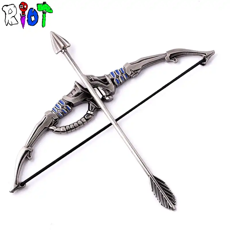 Game Ow Hanzo Bow And Arrow Weapon Miniature Model Metal Ornaments