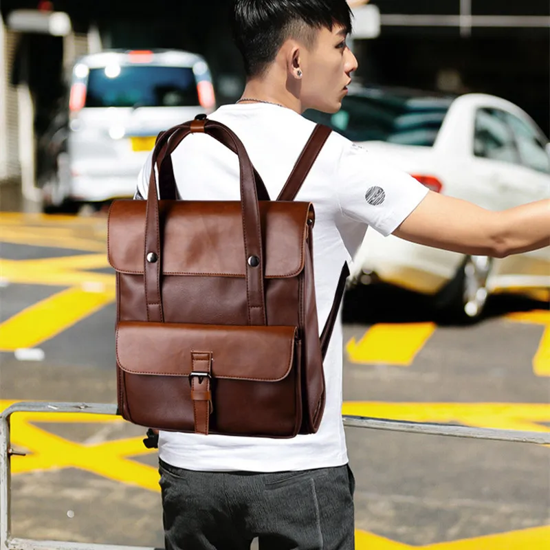 JIAMEN Japón nuevo Vintage de los hombres de la moda Mochila alta calidad piel de oveja adolescente la escuela bolso de hombro Mochila bolsas JIAMEN Japón nuevo Vintage de los hombres de la moda Mochila alta calidad piel de oveja adolescente la escuela bolso de hombro Mochila bolsas