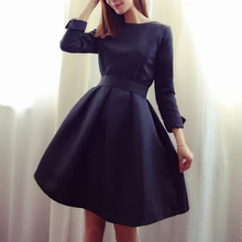 Одежда Бальное платье для девочек до подростков Для девочек от 13 до 16 лет черный красный цвет для осени и зимы