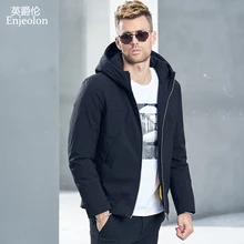 Бренд Enjeolon, зимний толстый пуховик с капюшоном, куртка, мужской светильник, парка с капюшоном, пальто, Мужская теплая парка, пальто, 3XL, пуховик, YR0123