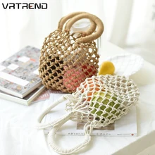 Соломенные сумки летние ручной работы тканые полые клатч Сумочка кисточкой сплошной цвет Вязание пляжная сумка для женщин Bolsa Feminina
