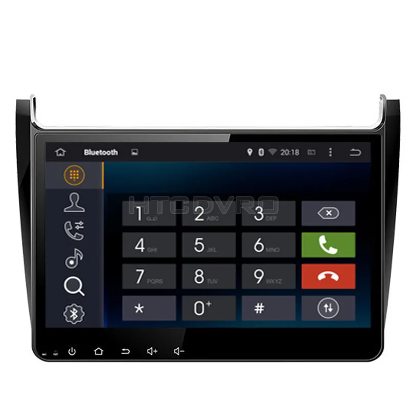 Discount YMODVHT 10.1inch Octa Core 4GB+32GB Android 9.0 Car DVD Player for VW POLO 2014- Radio Stereo GPS Navigation 4