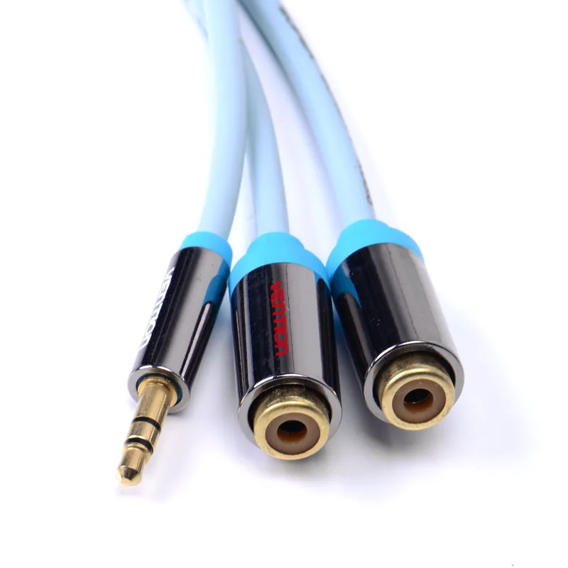 Vention 3 5 мм к RCA аудио кабель мужчин и женщин стерео aux синий 0 м 2 jack Кабели для