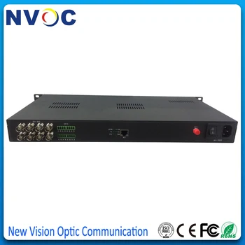 

8Ch HD-SDI/ASI with embedded audio+1Ch Reversed RS485 Data Fiber Transceiver,SX,SM,20KM,FC,19inch 1U Rack,Euro Charger