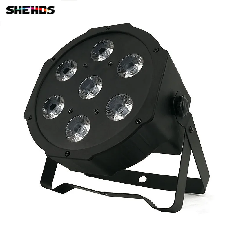 

LED Flat Par 7x3W White Color Stage Lighting 5 Channels Business Lights High Power Light with Professional for Party Disco DJ