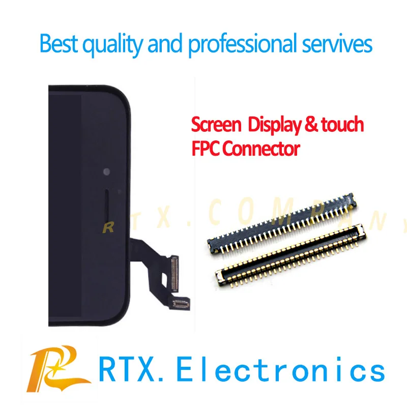 

10pcs/lot FPC Connector Port For IPhone 5 5G 5c 5s 6 6G 6plus 6+ LCD Display Touch Screen Socket on LCD Screen Flex Cable Repair