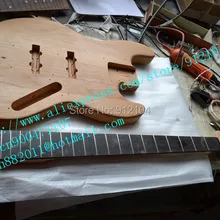 Незаконченный электрическая бас-гитара с корпус из красного дерева не окрашены+ коробка пены индивидуальные виды Гитары f-1939