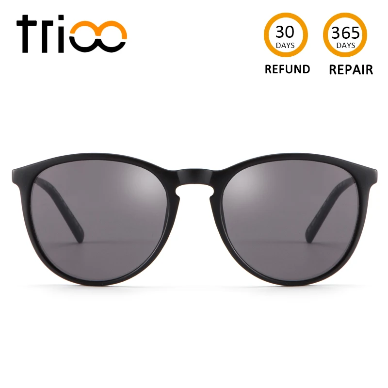 TRIOO Minus Sunglasses Classic Round Nearsighted Driver Prescription