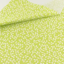 Зеленый лист хлопчатобумажной ткани лоскутное шитье швейная ткань Ремесленная постельные принадлежности украшения Teramila ткани ткань дом Текстиль