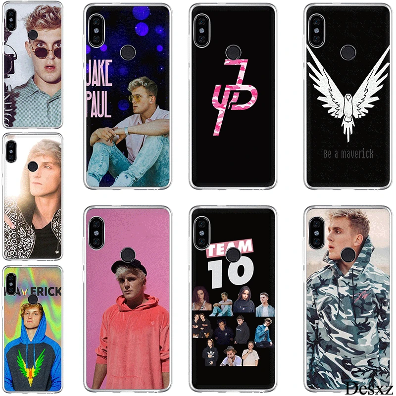 Мягкий чехол из ТПУ для xiaomi Redmi Note 4 4X 5 6 5A Pro Prime youtube celebrity jake paul|Чехлы-накладки| |