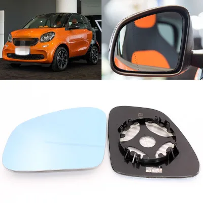 Автомобильное зеркало заднего вида для Benz smart fortwo большое голубое широкоугольный