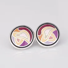 Новые поступления очаровательные серьги-гвоздики с розовой лентой