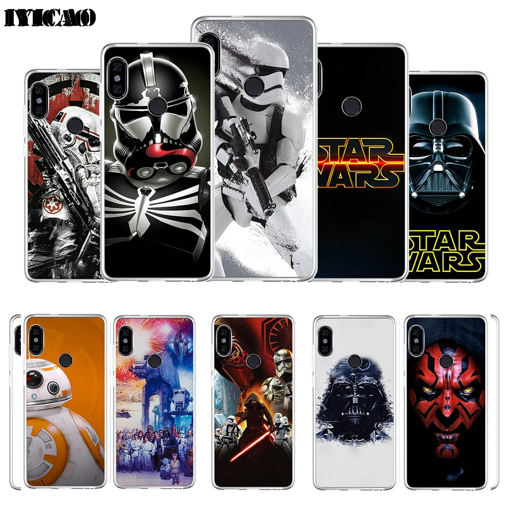 

IYICAO Star Wars 8 movie Soft Silicone Phone Case for Xiaomi Redmi 4A 5A 6A Note 7 6 5 Pro Plus Redmi 4X 5A Prime Cover