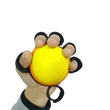 

8cm Diameter Yellow Circular Hand Grip Hand Expander Gym Power Fitness Gripping Ball Muscle Power Training Hand Gripper Ring
