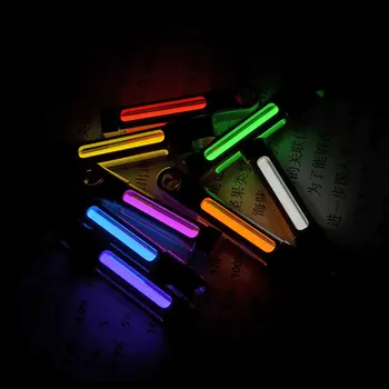 

EDC Titanium Alloy Knife Beads with Tritium Gas Tubes A Pendant Paracord Decorations Titanium Survival EDC Multifunction Tools