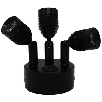 

multi head jewelry display lamp,switch watch cabinet battery lamp, pearldesk ,window highlight recharging glass spot light