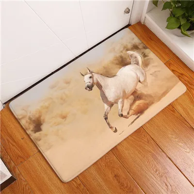 Модный стиль Majestic Horse Print ковры противоскользящие напольные коврики уличные ковры прозрачные коврики для передней двери - Цвет: 6