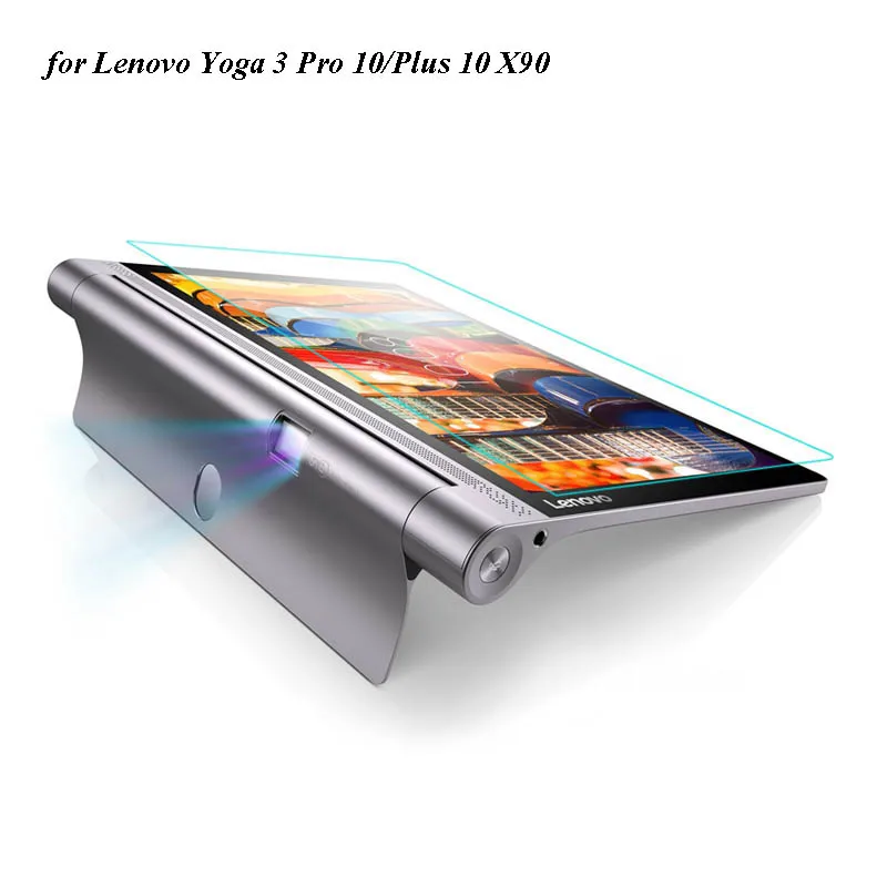 

100PCS/Lot HD Glass Screen Protectors For Lenovo Yoga 3 Pro 10 Plus 10 X90 Tempered Glass Film