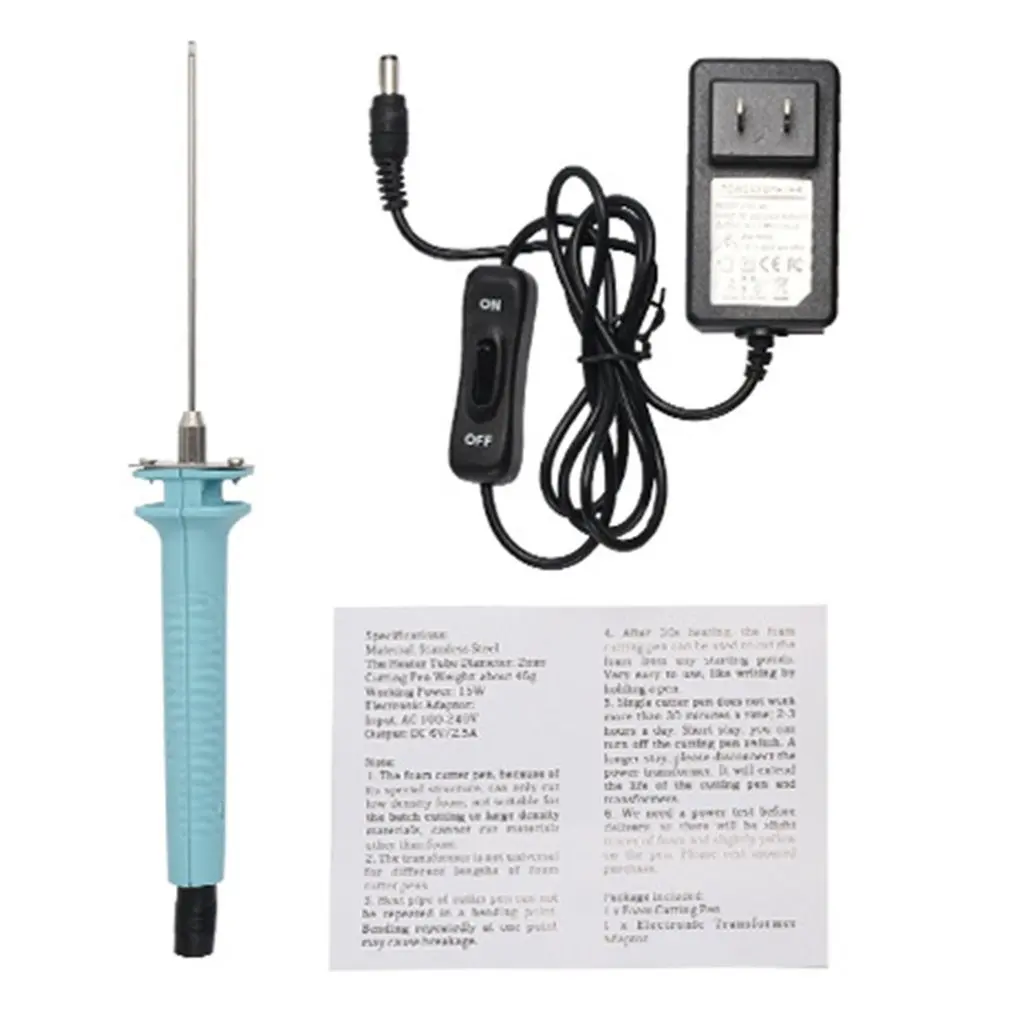 

Professional Foam Cutter 15W 10CM Electric Foam Polystyrene Cutting Machine Pen Portable Styrofoam Cutting Knife Tools US Plug