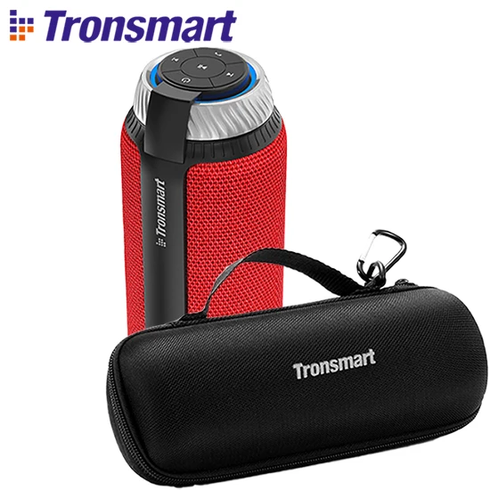 Tronsmart элемент T6 Bluetooth Портативный Динамик Беспроводной звуковой приемник Мини Динамик s USB AUX для IOS Android - Цвет: red add bag