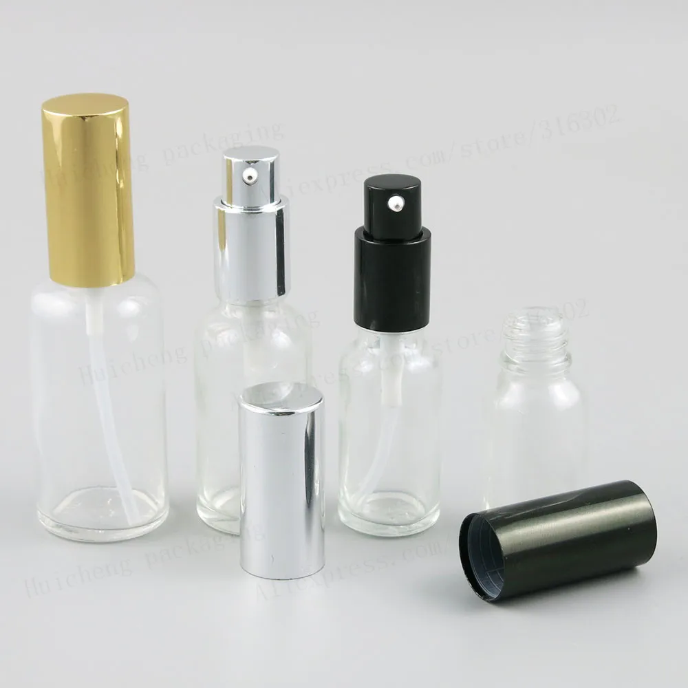 Download Aliexpress.com : Buy 12 x Refillable Clear Glass Cream Lotin Pump Bottles 1oz Transparent Glass ...