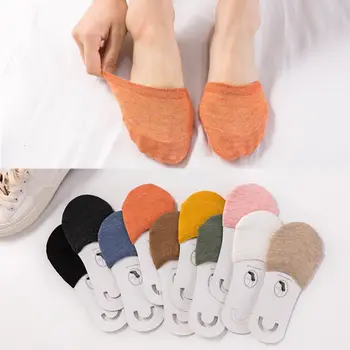 

2019 New Woman Summer Forefoot Socks Thin Cotton Sweat Socks Non-slip Slippers High Heels Invisible Half Foot Socks