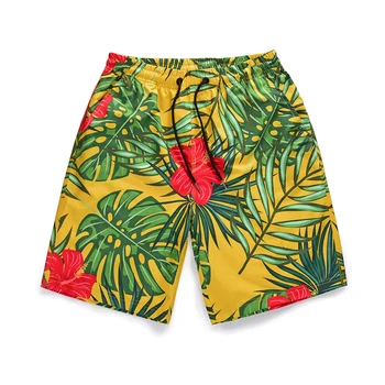 

Mr.1991INC Quick Drying Men Beach Shorts Flower Plant element 3D print Board Shorts Male bermuda de praia Boardshorts