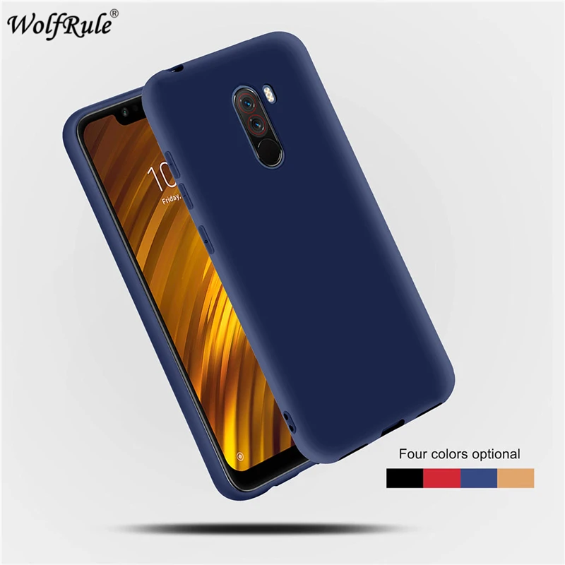 

Pocophone F1 Case Soft-touch Soft Liquid Silicone TPU Microfiber Case For Xiaomi Pocophone F1 Cover Poco F1 Little F1 Case 6.18"