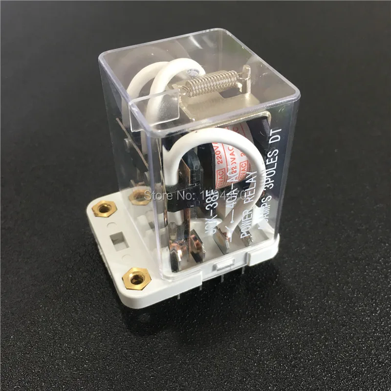 5 шт. JQX-38F 3Z 40A HHC71B реле на высокую мощность DC12V DC24V AC110V AC220V катушки промежуточное реле 11-Pin 3PDT 3NO 3NC